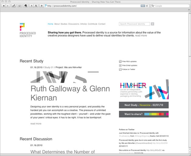 Processed Identity Website by Ottawa Graphic Designer idApostle