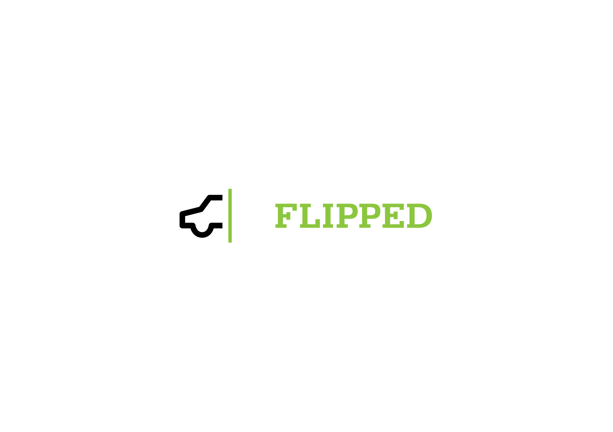 Logo for Flipped, an automobile sales company by Ottawa Graphic Designer idApostle