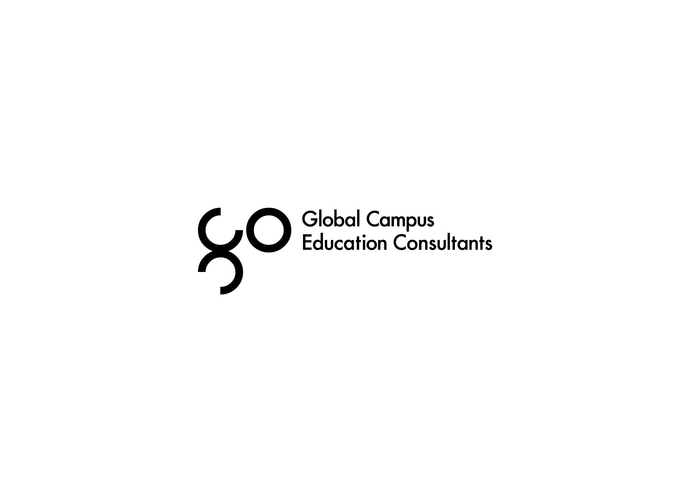 Logo Black for Global Campus Education Consultants, a student recruitment company by Ottawa Graphic Designer idApostle
