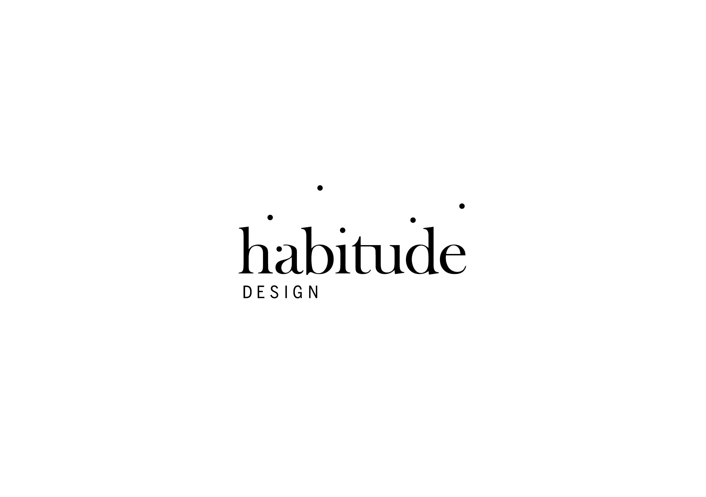 Logo Black for Habitude, a Québec lifestyle and product company by Ottawa Graphic Designer idApostle