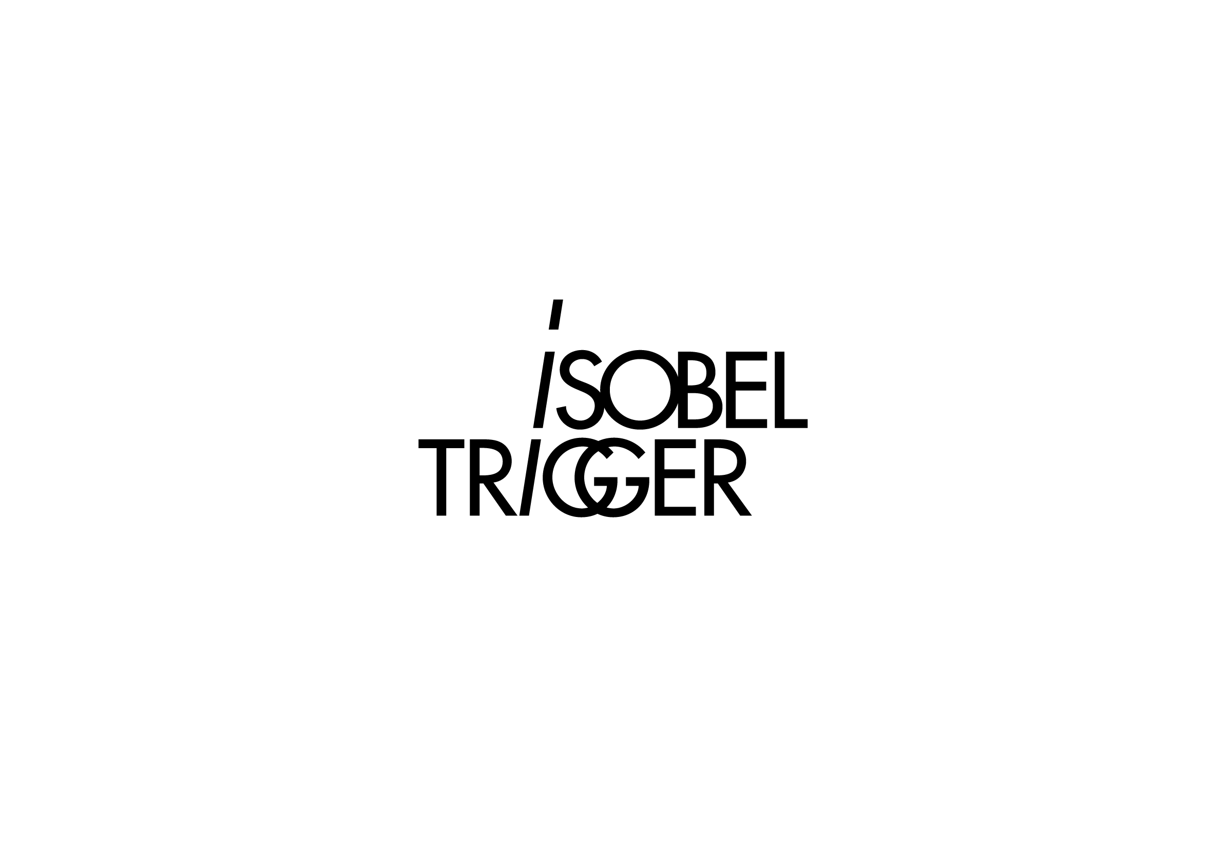 Logo Black for Isobel Trigger, a Canadian Rock Band by Ottawa Graphic Designer idApostle