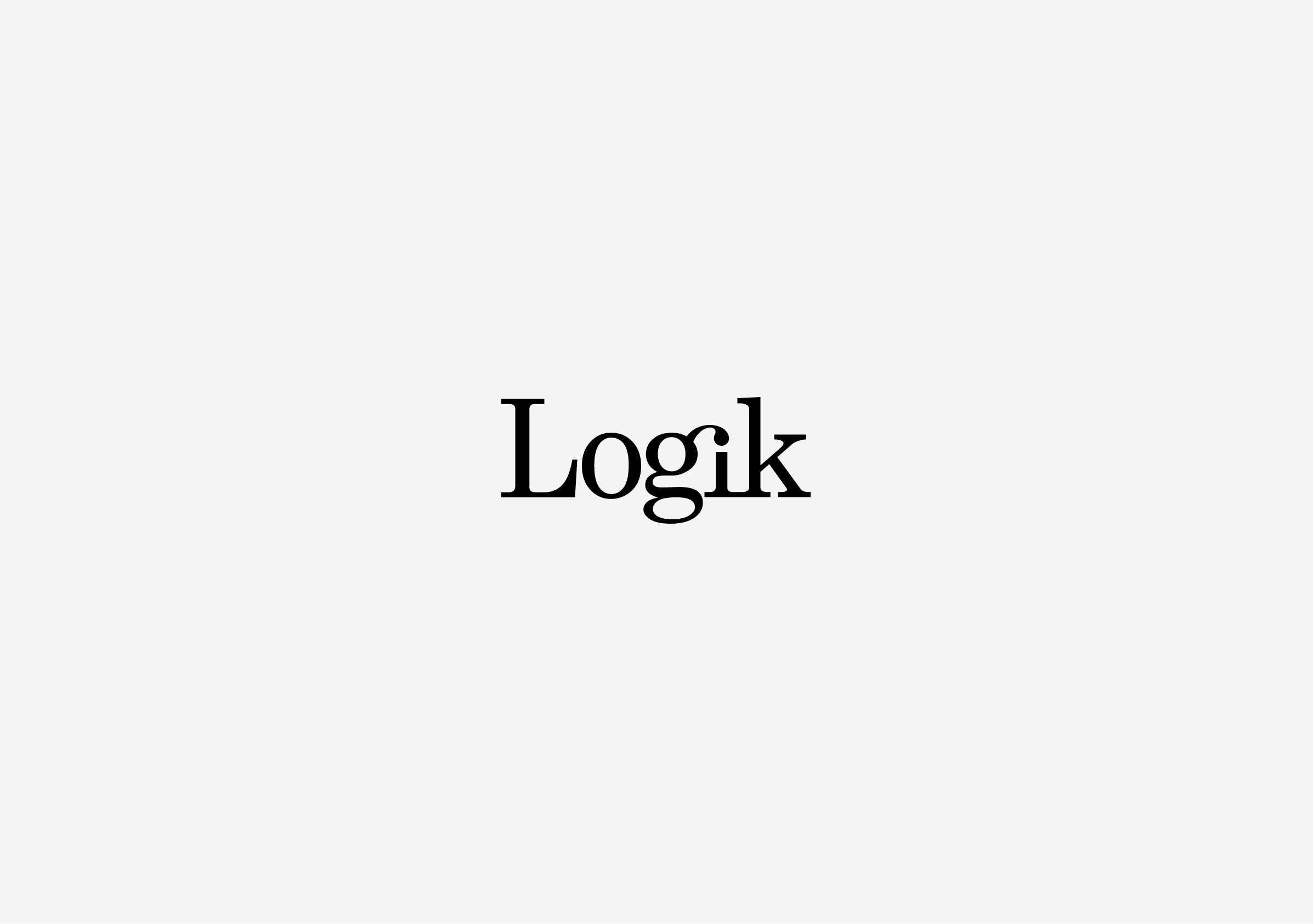 Logik: Software logo design and packaging