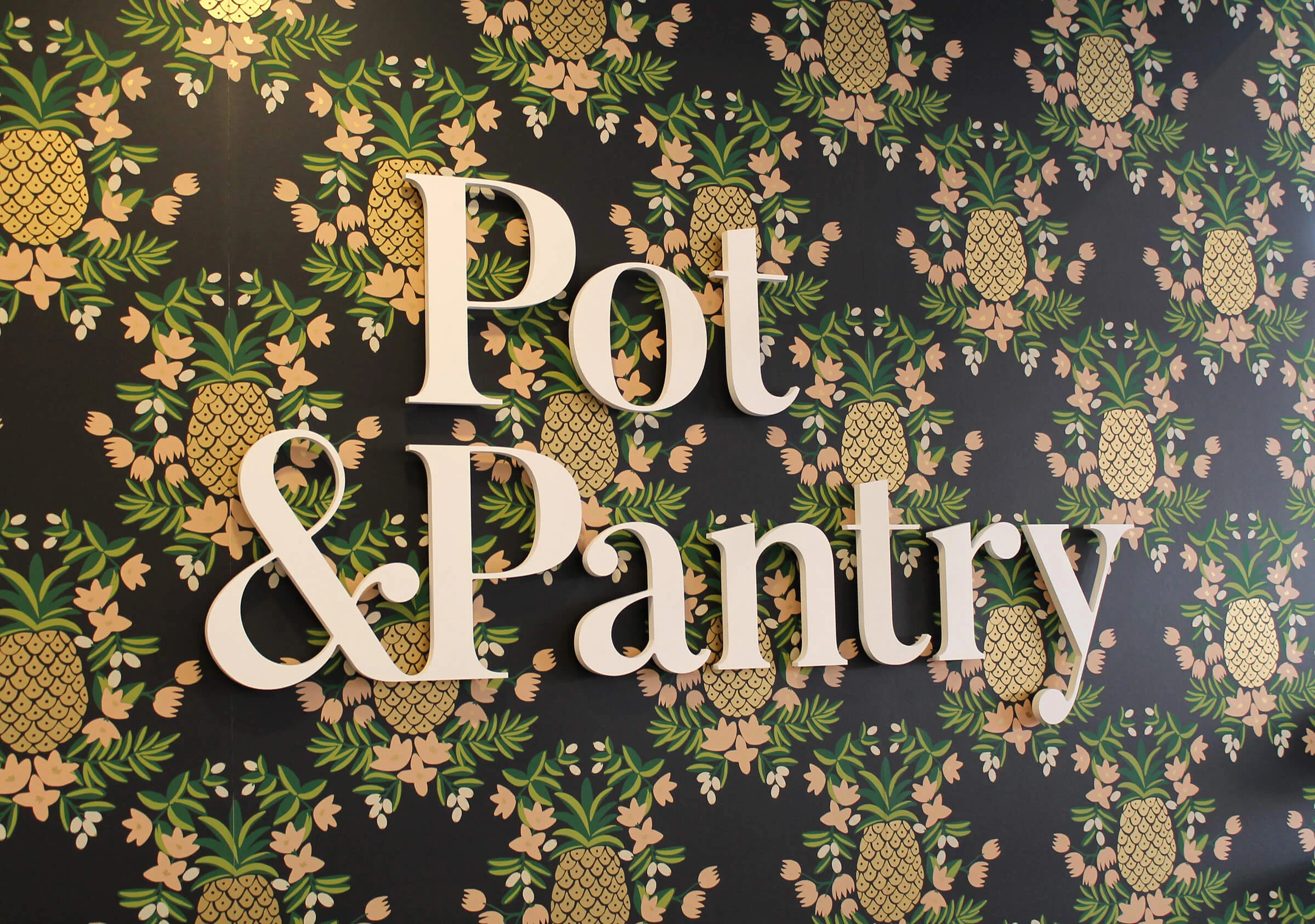 Pot&Pantry Indoor Signage by Ottawa Graphic Designer idApostle