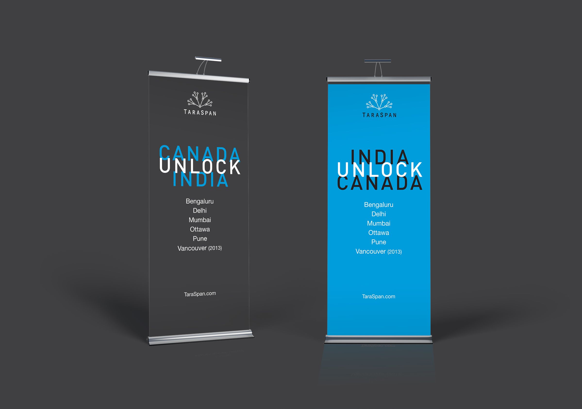 Trade Show Banners for TaraSpan Group, India Business Accelerator by Ottawa Graphic Designer idApostle