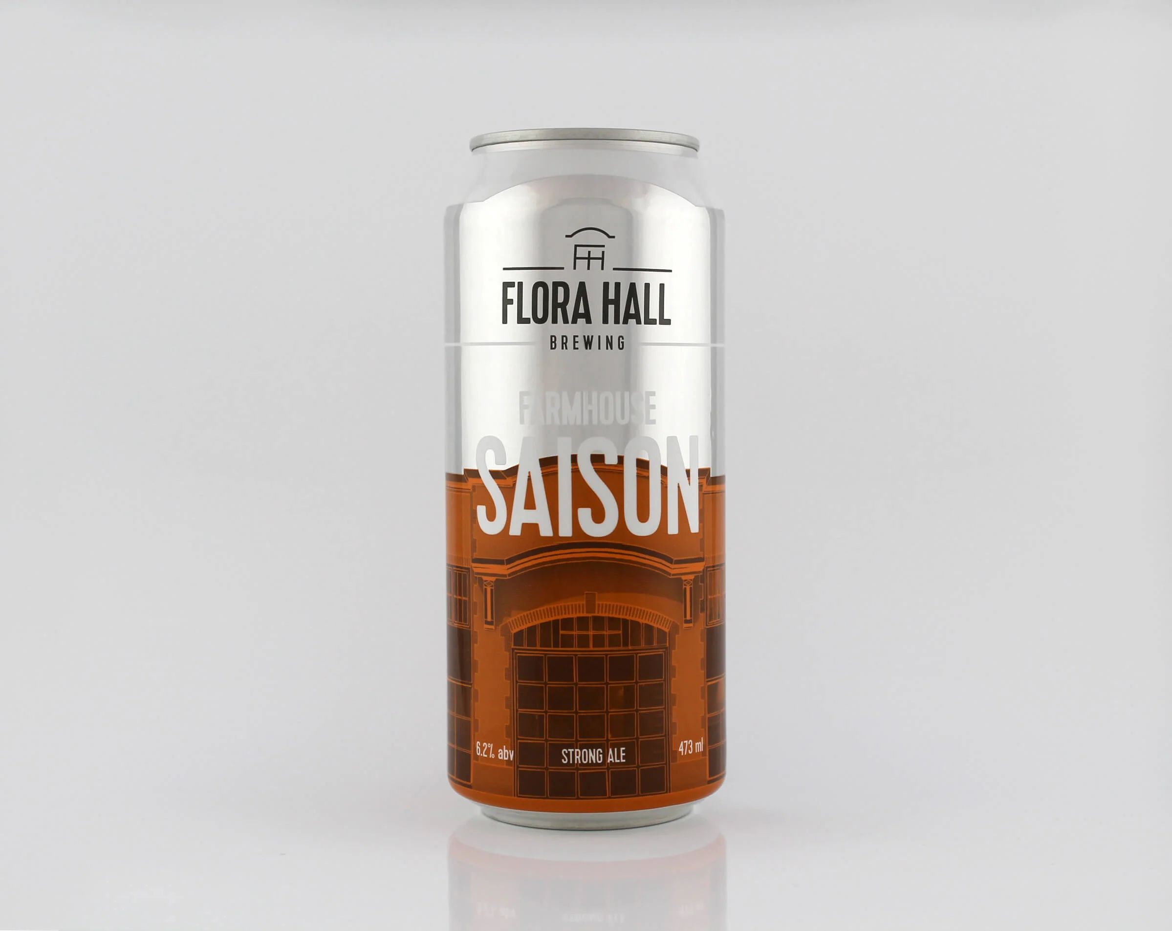 Beer can design for Flora Hall Brewing by Ottawa graphic designer idApostle