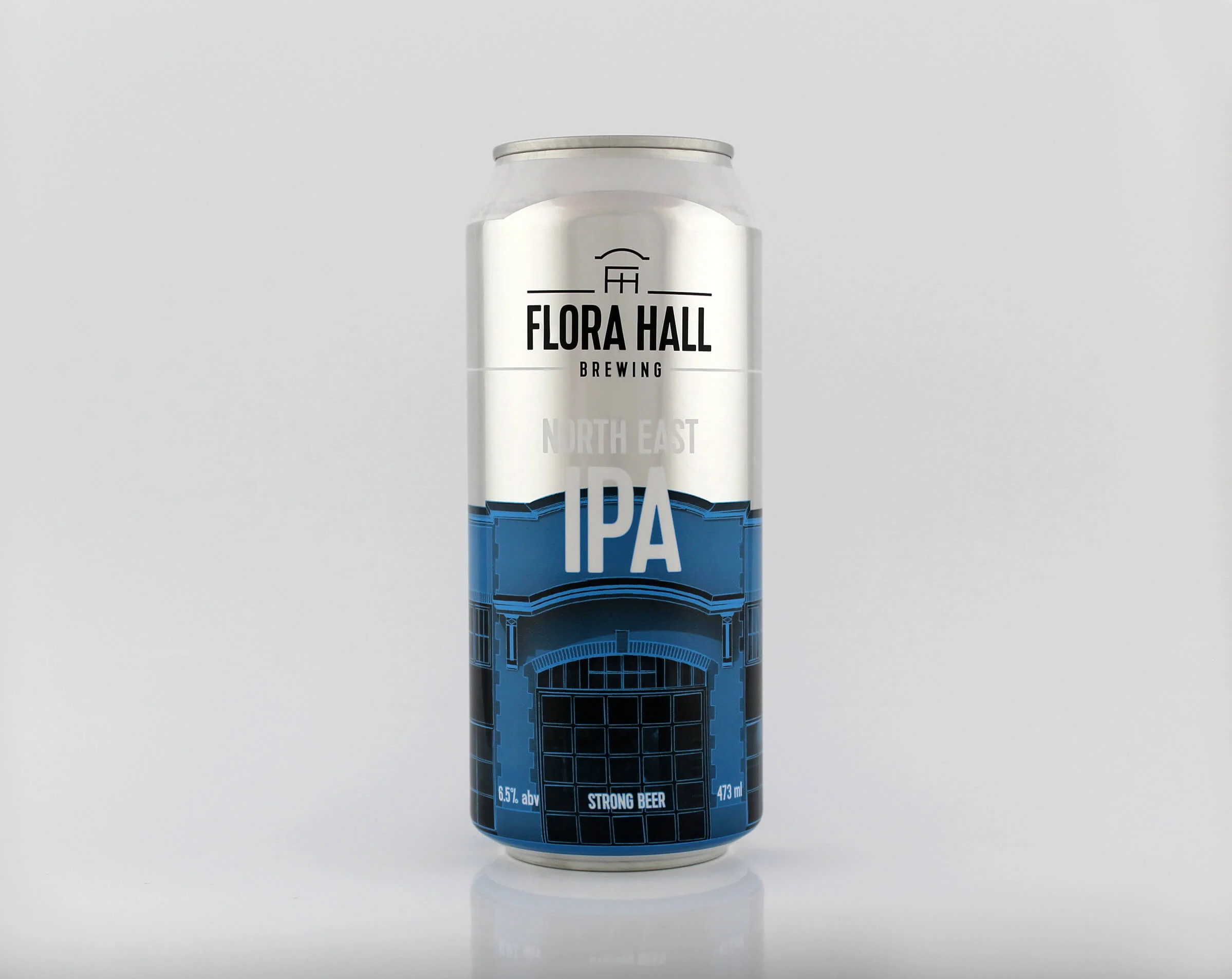 Beer can design for Flora Hall Brewing by Ottawa graphic designer idApostle