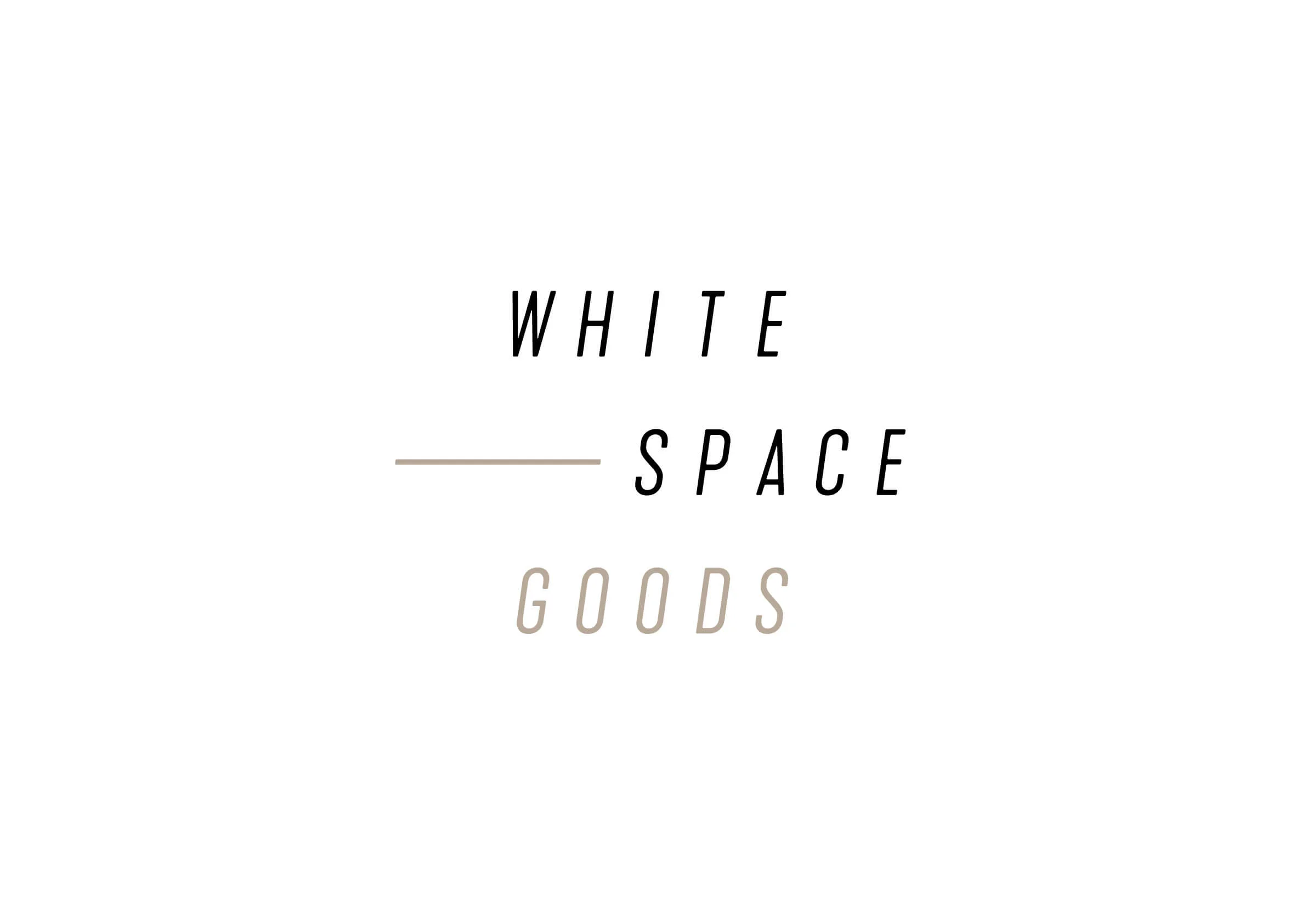 Whitespace Goods logo for Ottawa-based handmade knitware and decor by graphic designer idApostle