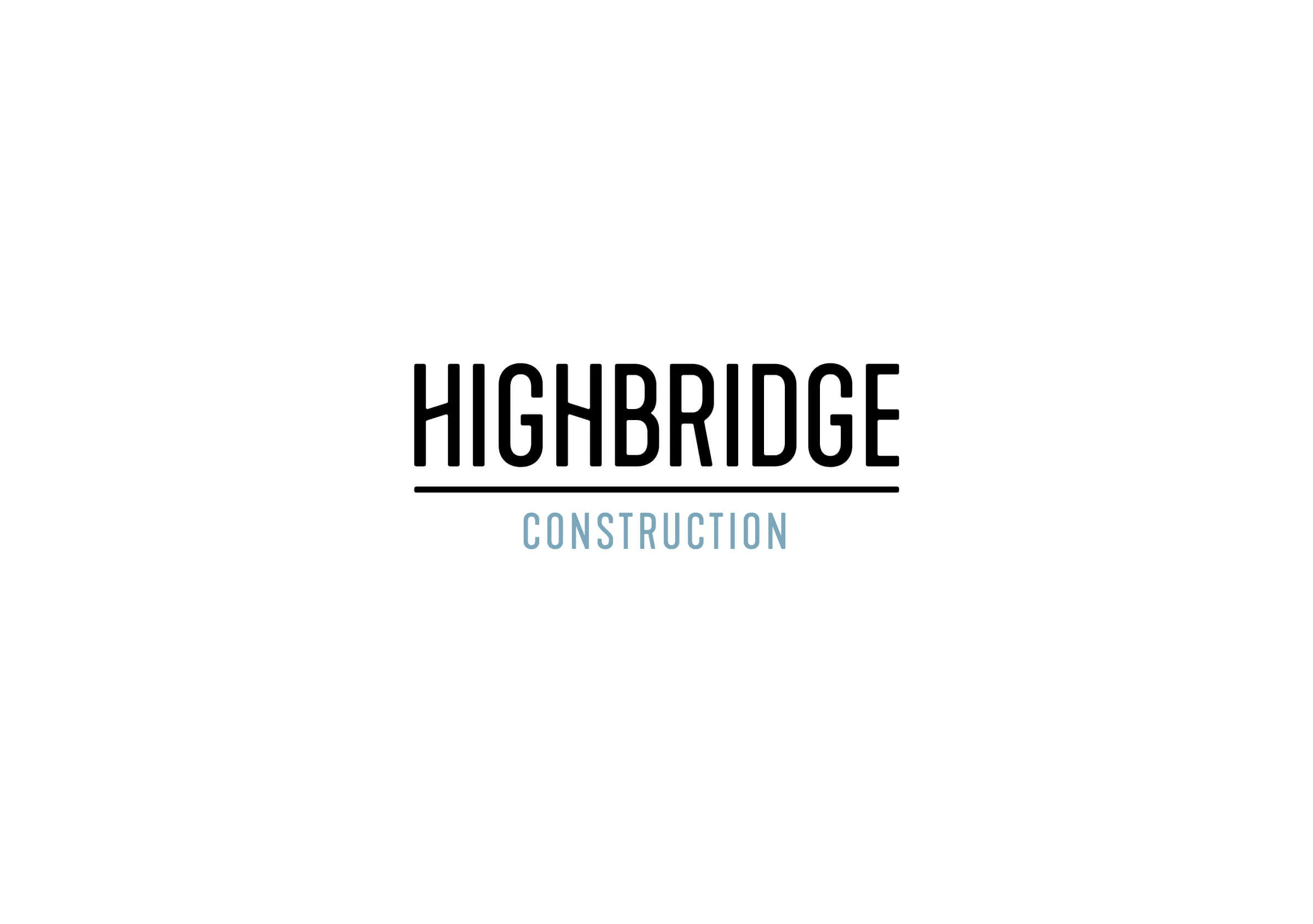 Highbridge Construction logo for Ottawa-based general contractor by graphic designer idApostle