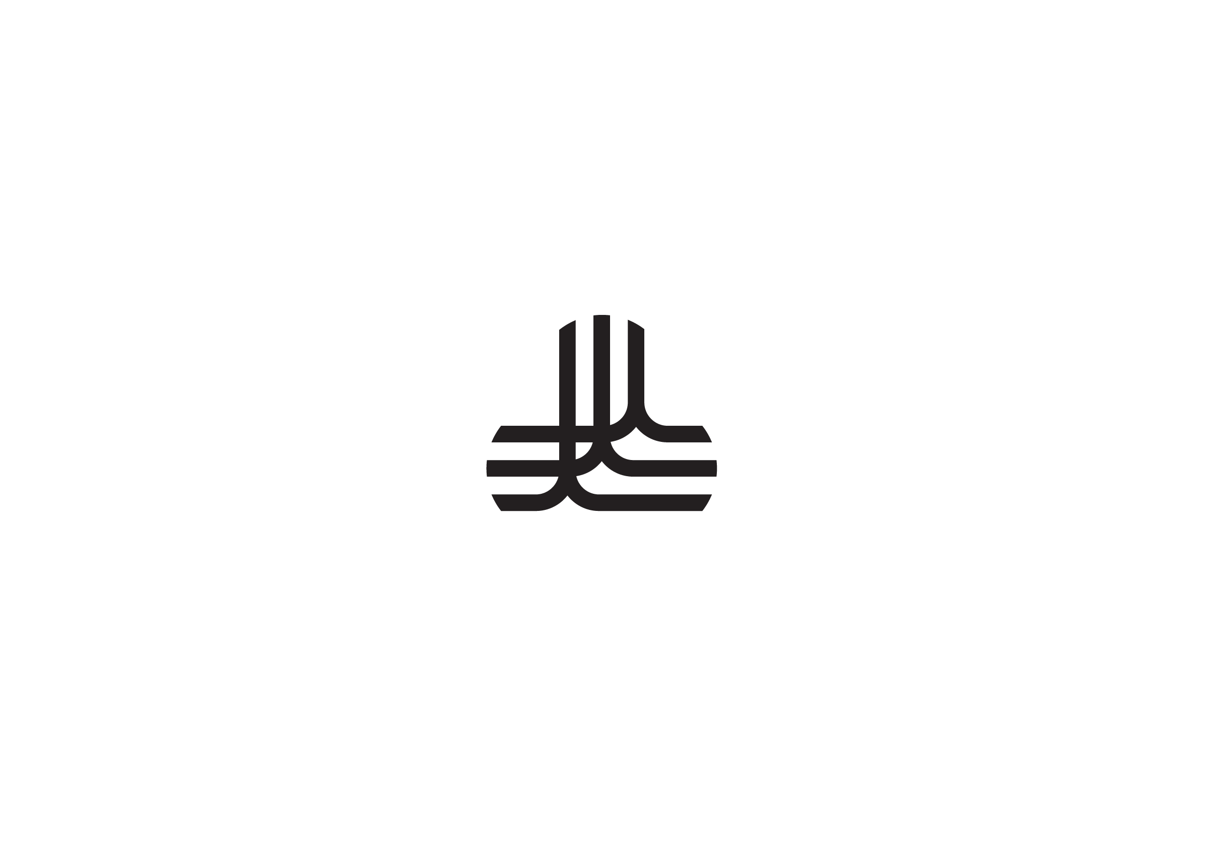 Alternative logo concept for Confluence Architecture by Ottawa graphic designer idApostle
